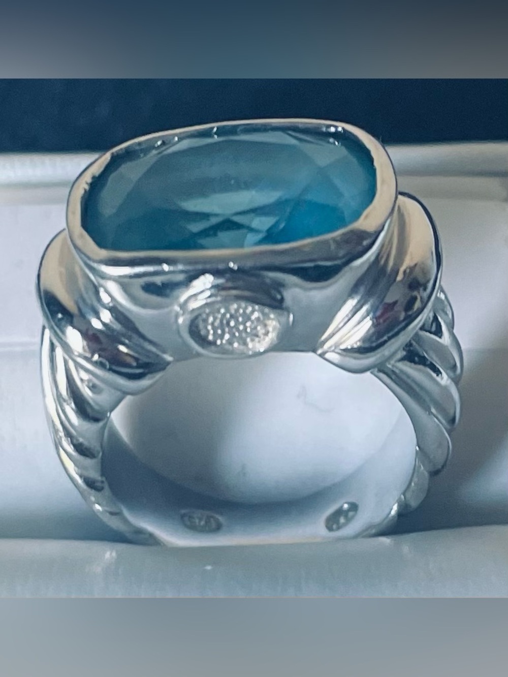 Sterling Silver and Blue Topaz Ring